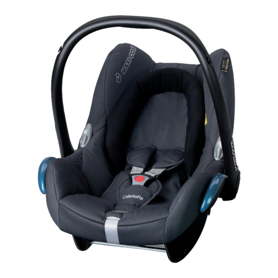 Maxi-Cosi CabrioFix Instructions For Use Manual
