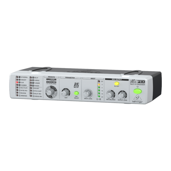 Behringer MiniFex FEX800 User Manual