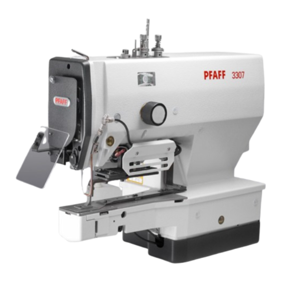 Pfaff 3307-3 Series Instruction Manual