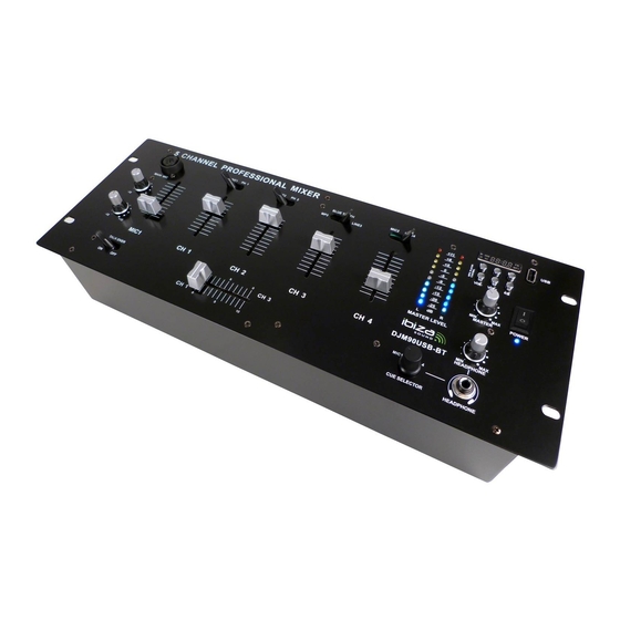 Ibiza sound DJM90USB-BT Instruction Manual