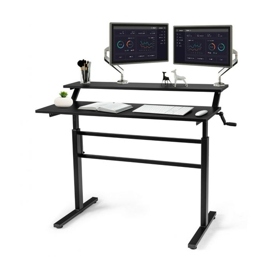 Costway Crank Adjustable Standing Desk HW65656 User Manual