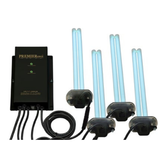 PremierOne MUV7-200QR Installation & Maintenance Instructions Manual