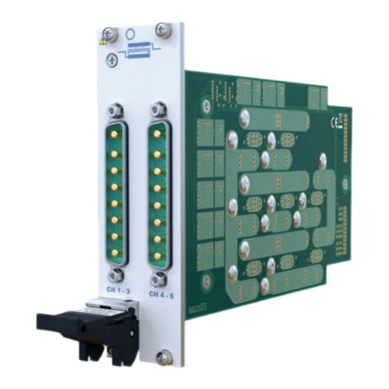 Pickering PXI 30 A User Manual