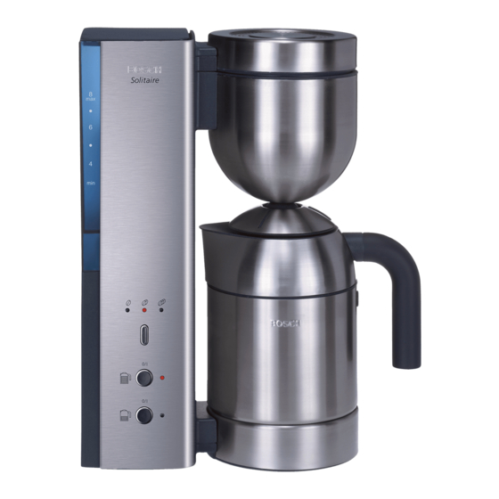 User Manuals Bosch TKA8SL1 Solitaire Coffee Maker