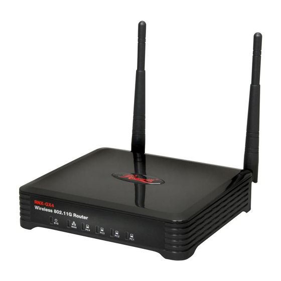 Rosewill WIRELESS ROUTER RNX-GX4 Quick Installation Manual