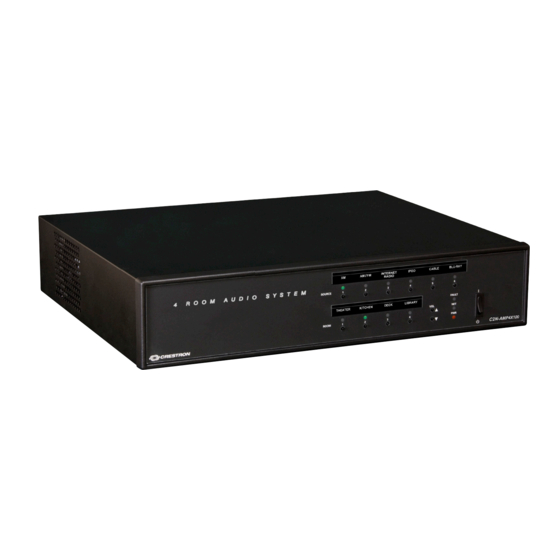 Crestron C2NI-AMP-4X100 Quick Start Manual