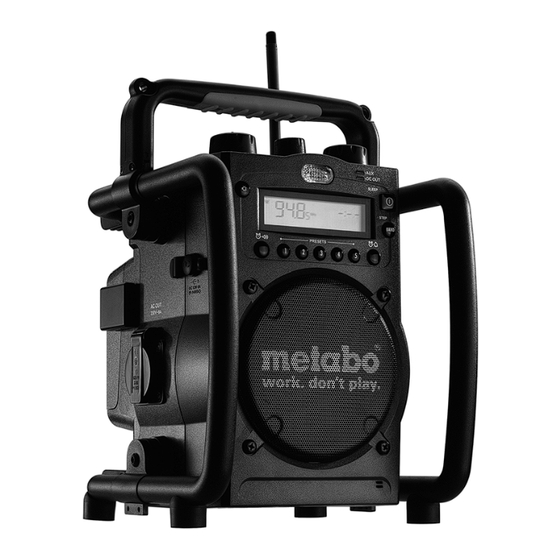 Metabo RC 14.4-18 Manuals