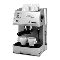 Saeco Magic espresso Sin017LN Operating Instructions Manual