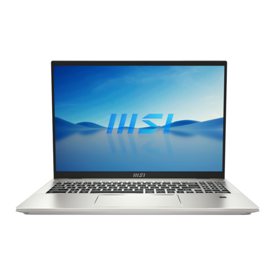 MSI Prestige 16 Evo User Manual