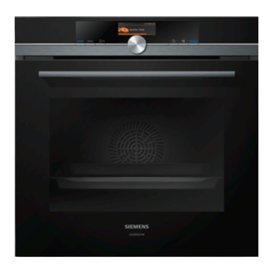 Siemens HB876G2 0 Series User Manual And Installation Instructions