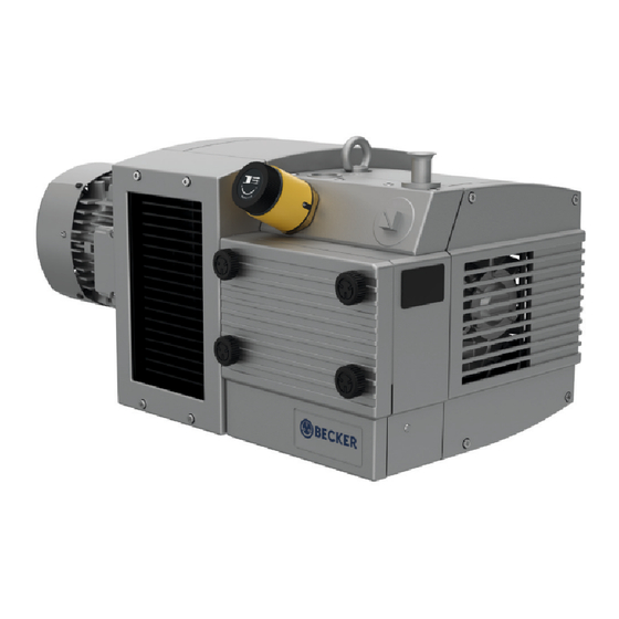 Becker KDX 3.80 Operating Instructions Manual