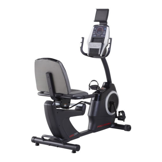 ICON Health & Fitness PRO-FORM 325 CSX User Manual