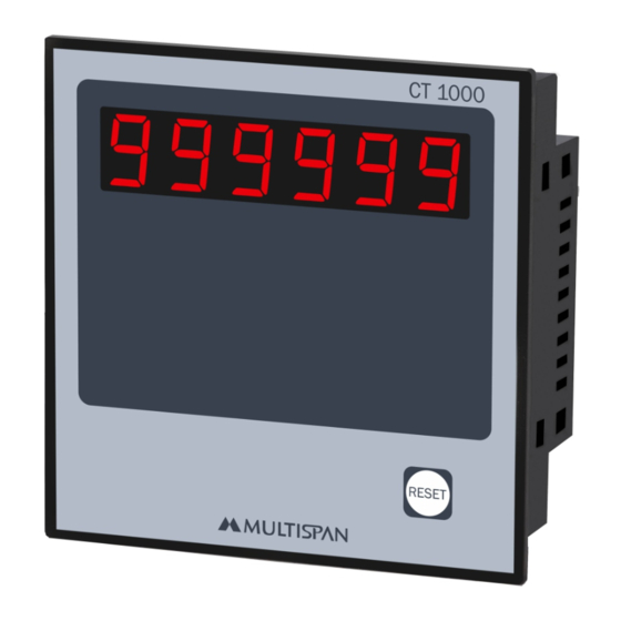 MULTISPAN CT-1000 Operating Manual