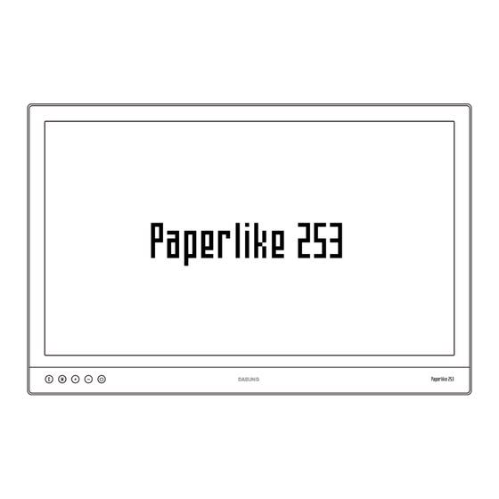 Dasung Paperlike 253 User Manual