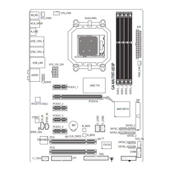 Gigabyte MA770T-UD3P User Manual