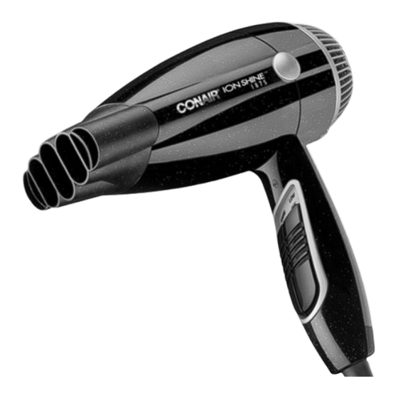 Conair 156XQIC Instruction Manual
