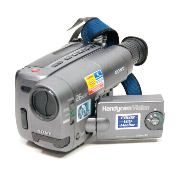 Sony Handycam Vision CCD-TRV10 Manuals