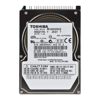 Toshiba MK6026GAX User Manual