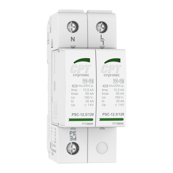 CPT PSC2 Series Installation Instructions