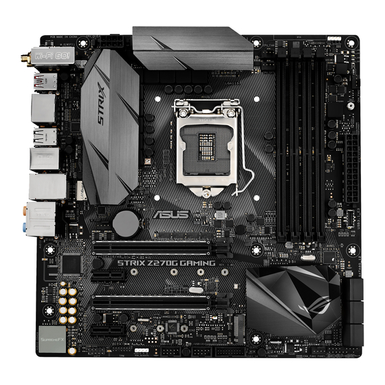 Asus STRIX Z270G GAMING Bios Manual