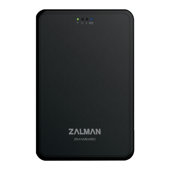 ZALMAN ZM-WE450 User Manual