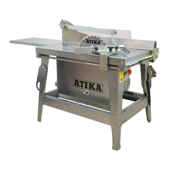 ATIKA BTK - Miter Sawing Machine Manuals