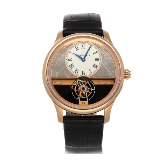 Jaquet Droz TOURBILLON Gold Wristwatch Manuals