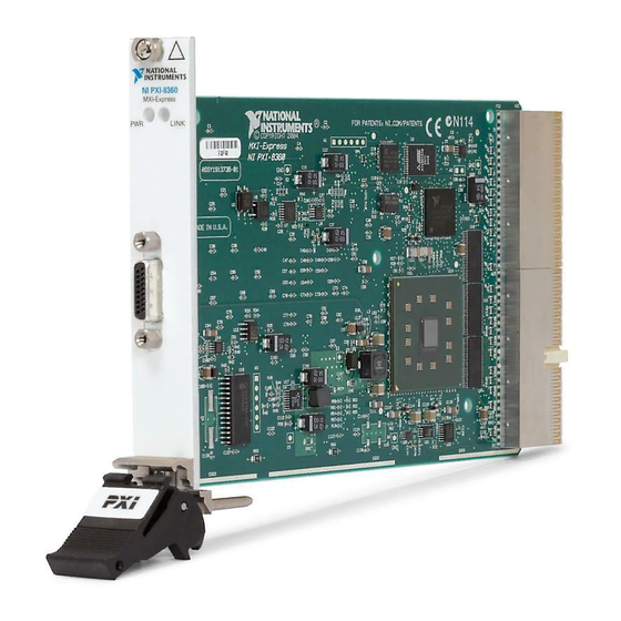 National Instruments MXI-Express NI PCIe-8360 Setup