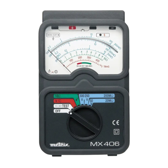 Metrix MX 406B User Manual