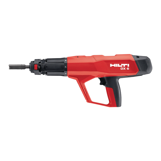 HILTI DX 6 ORIGINAL OPERATING INSTRUCTIONS Pdf Download | ManualsLib