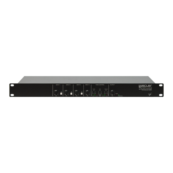 Ecler eSAM402 User Manual