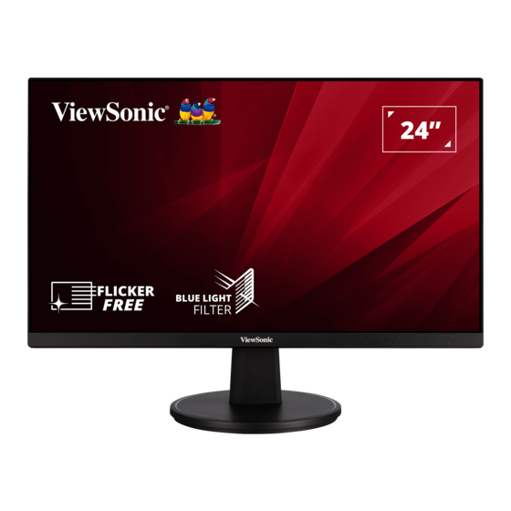 ViewSonic VS2447-mh Full HD Monitor Manuals
