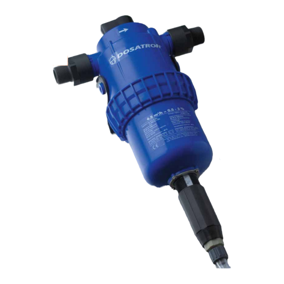 dosatron D 45 RE 3000 Owner's Manual