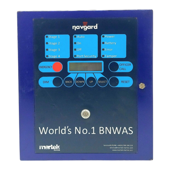 Martek navgard BNWAS Operation & Installation Manual