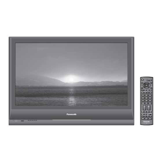 Panasonic VIERA TH-42PV7AZ Operating Instructions Manual