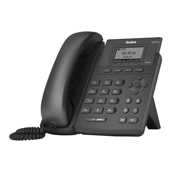 Yealink SIP-T19 E2 Quick Start Manual