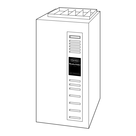Carrier 58MTA Installation, Start-Up, And Operating Instructions Manual