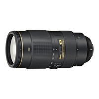 Nikon AFS NIKKOR 80-400mm f/4.5-5.6G ED VR User Manual