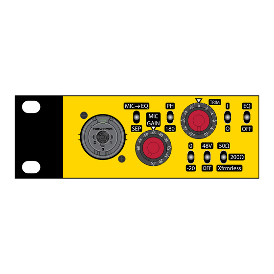 UnderTone Audio MPEQ-1 User Manual