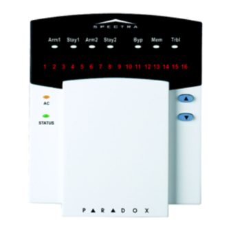 Paradox SPECTRA 1689 User Quick Reference Manual