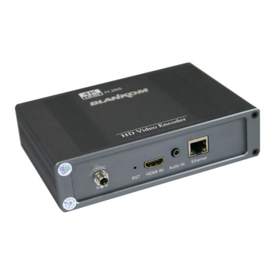 Irenis BLANKOM HDE-275 Quick Start Manual