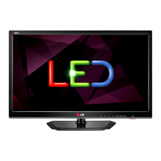 User Manuals: LG 29LN300B-P LED TV