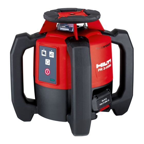 Hilti PR 3-HVSG Operating Instructions Manual