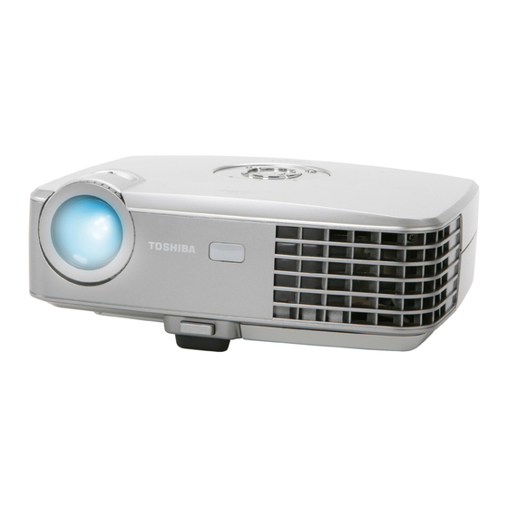 User Manuals: Toshiba TDP-P8 DLP Projector