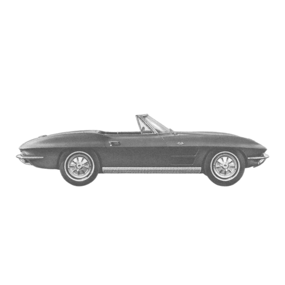 Chevrolet 1964 Corvette Sting Ray Convertible Owner's Manual