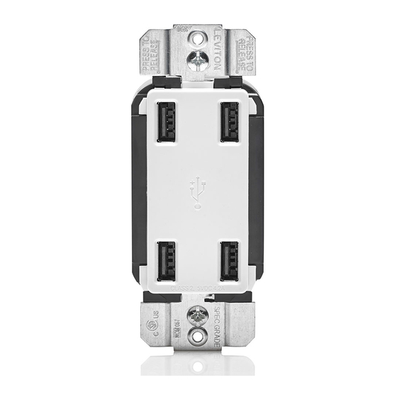 Leviton USB4P Installation Instructions