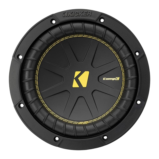 Kicker CompC Series Owner's Manual