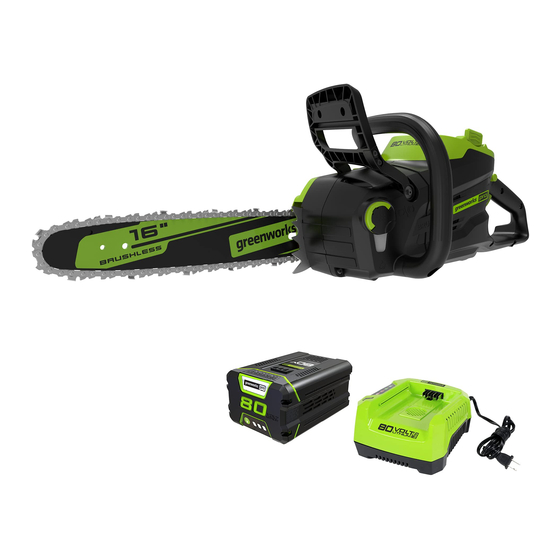 GreenWorks Pro CS80L2512 Operator's Manual