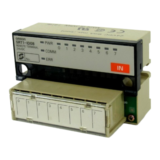 Omron SRT1 Series Operation Manual