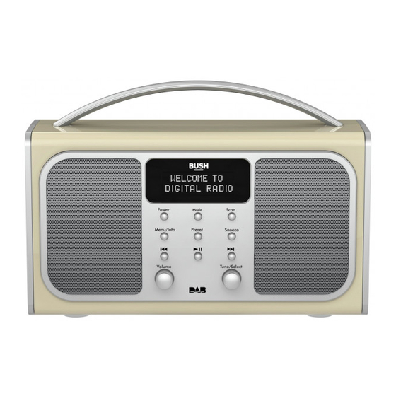 Bush DAB30 DAB/FM Bluetooth Radio Manuals